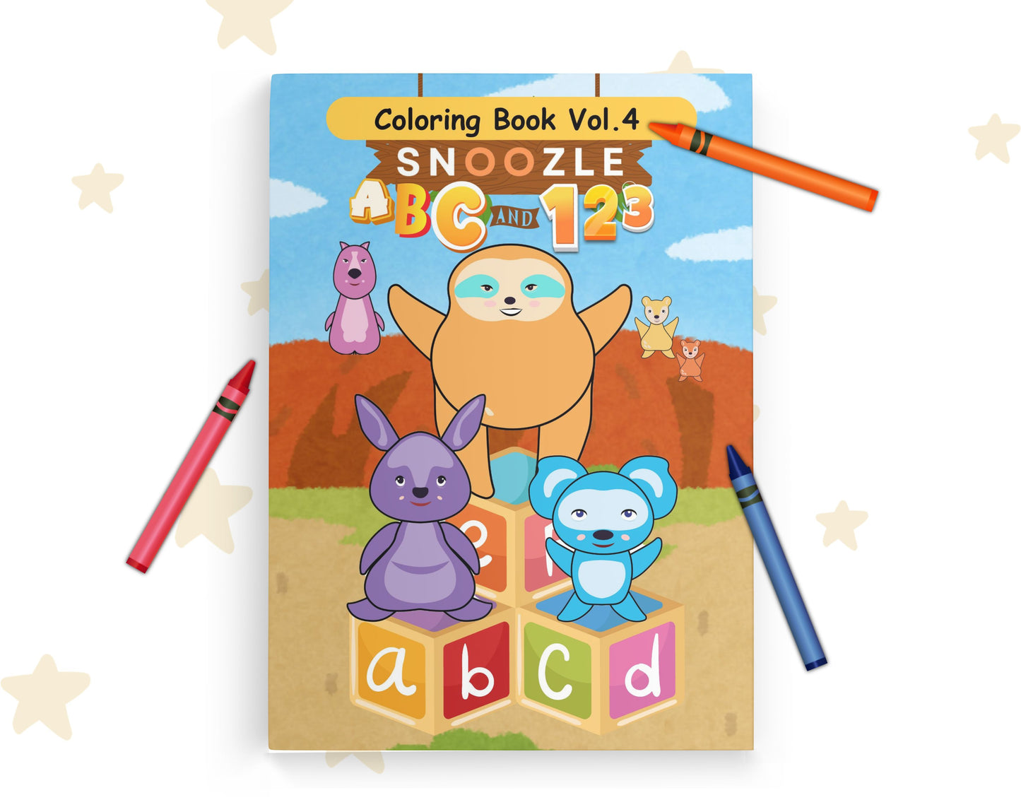 Snoozle ABC & 123 Coloring Book