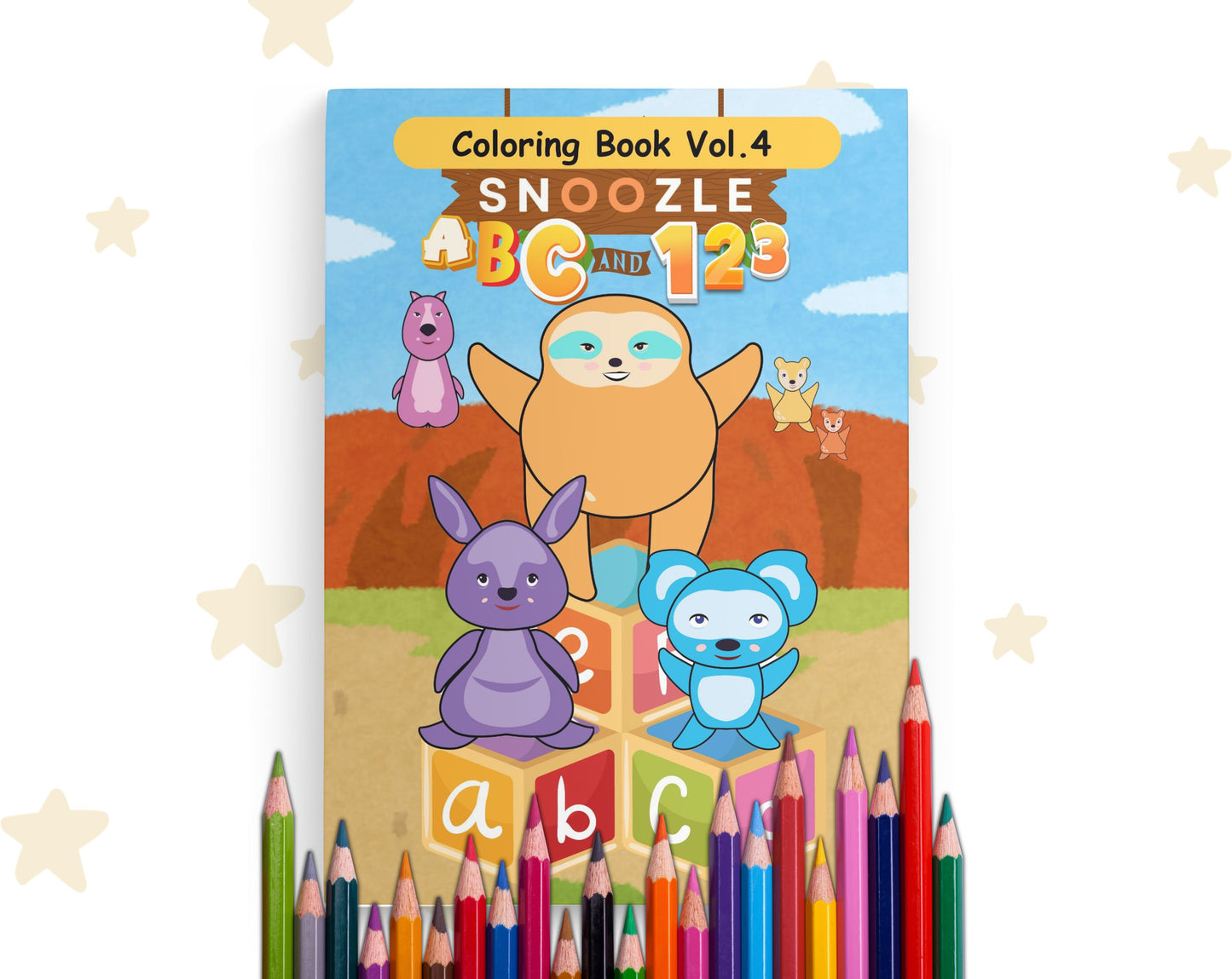 Snoozle ABC & 123 Coloring Book