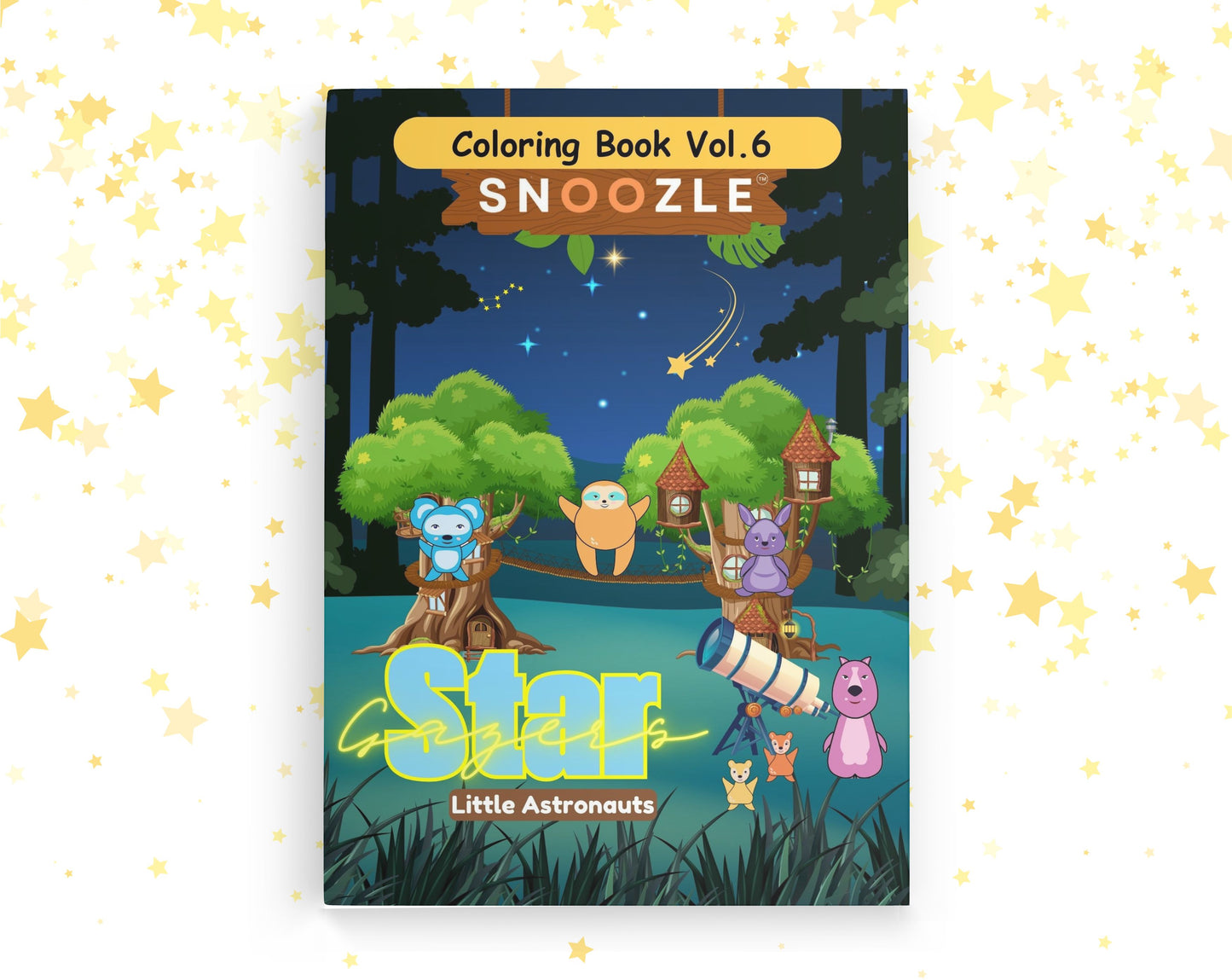 Snoozle Star Gazers Coloring Book - Little Astronauts