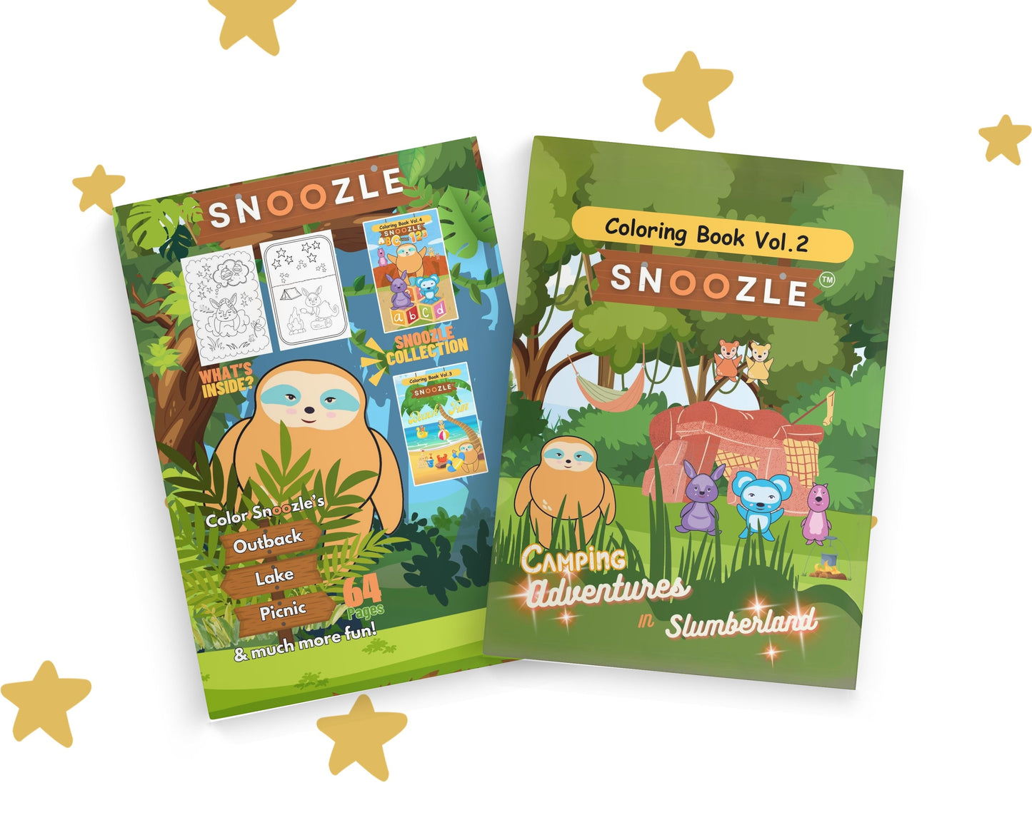Snoozle Camping Adventures in Slumberland Coloring Book