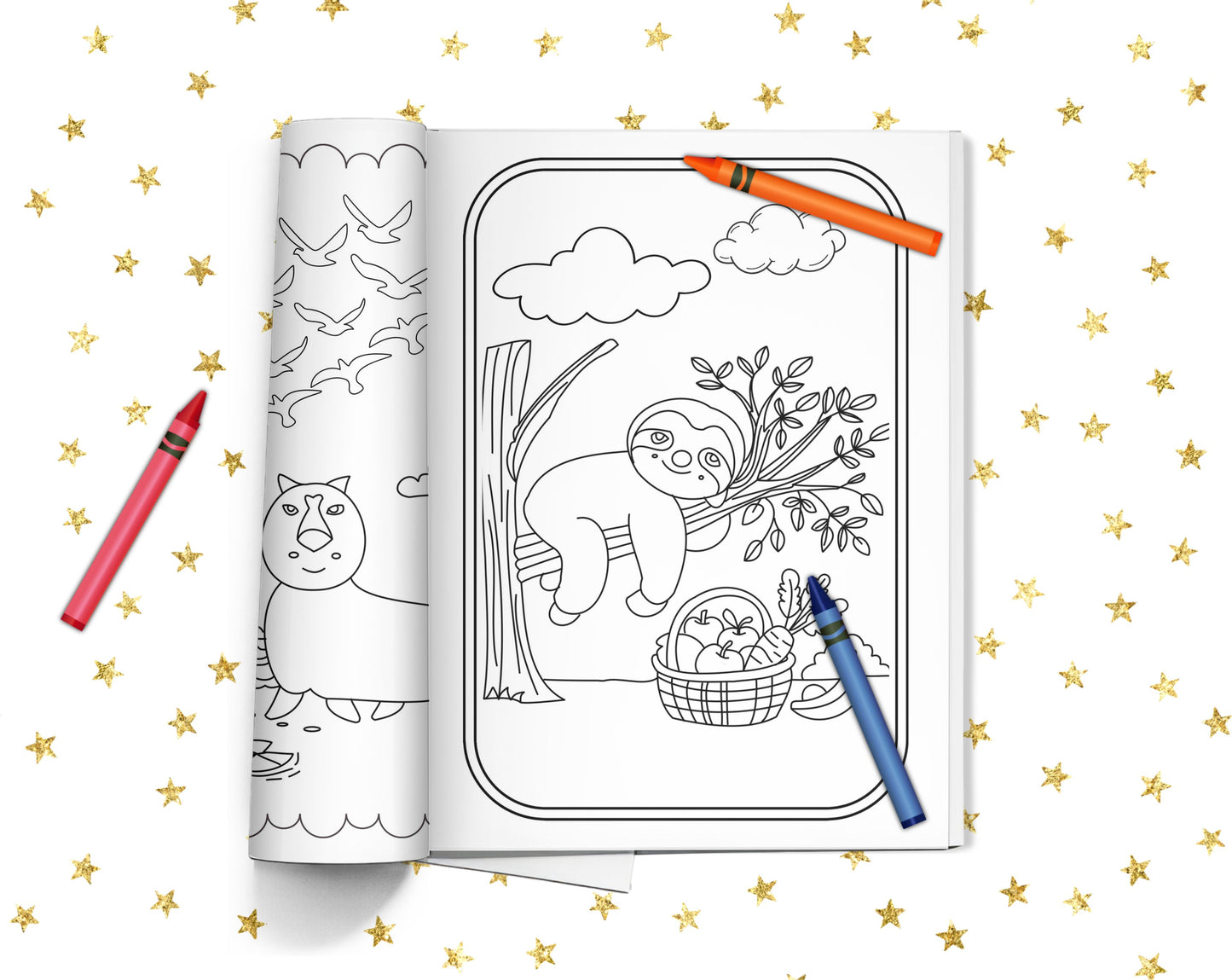 Snoozle Tea Time Coloring Book - Little Forages