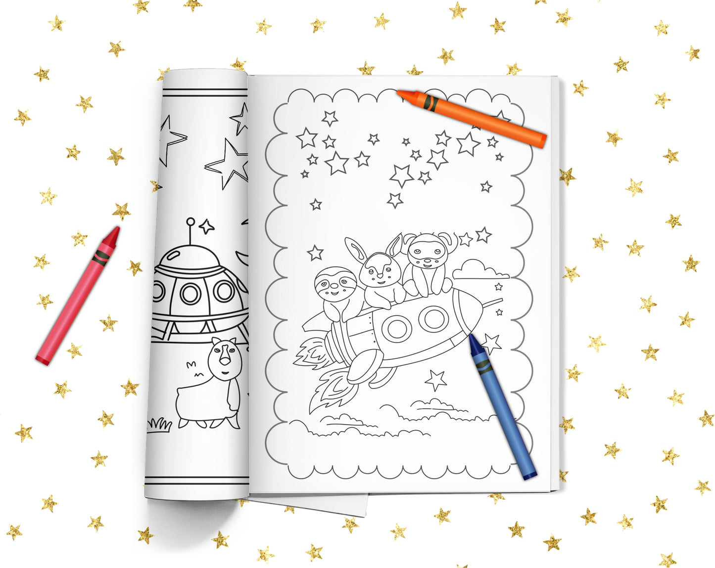 Snoozle Star Gazers Coloring Book - Little Astronauts