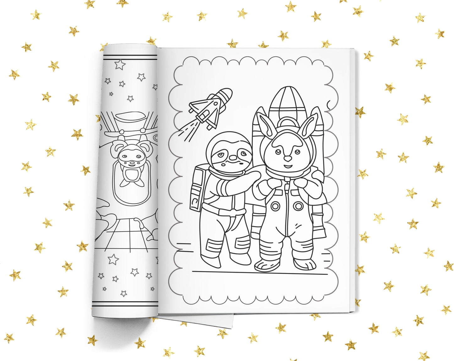 Snoozle Star Gazers Coloring Book - Little Astronauts