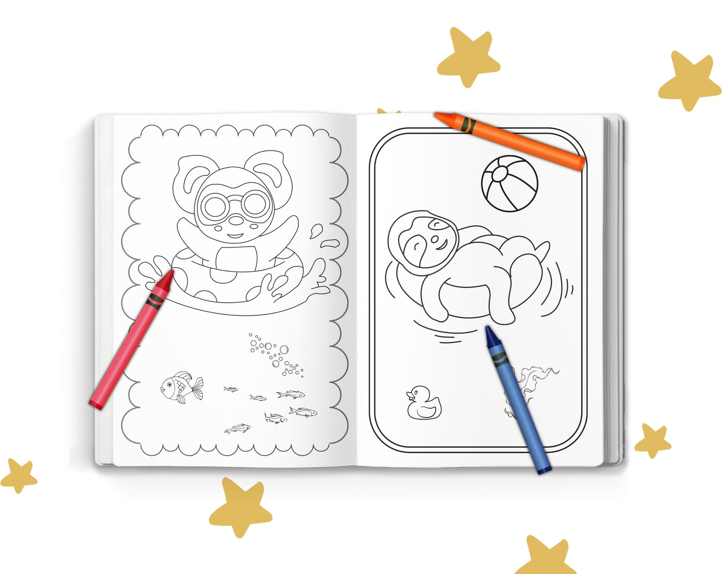 Snoozle Beach Fun Coloring Book