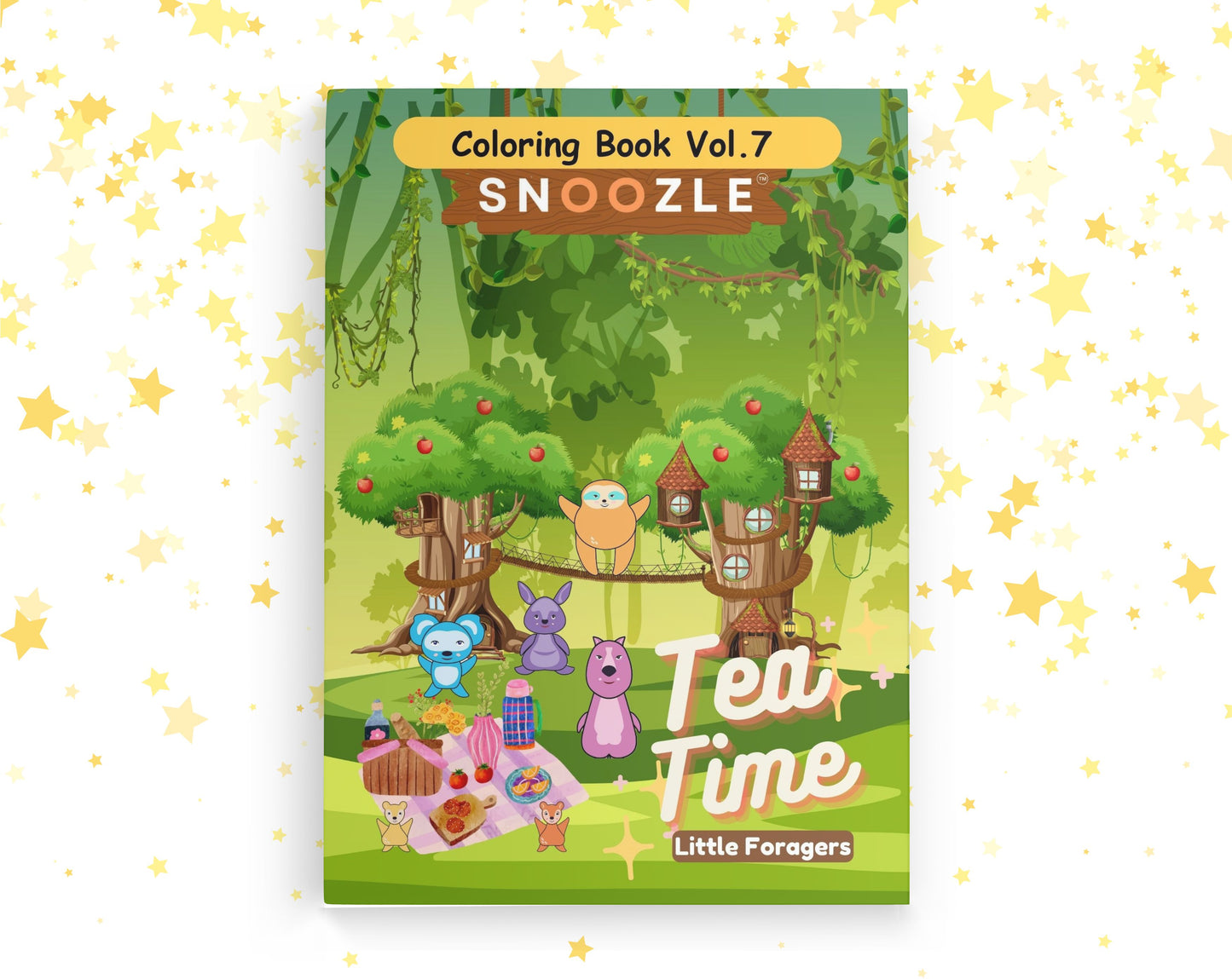 Snoozle Tea Time Coloring Book - Little Forages