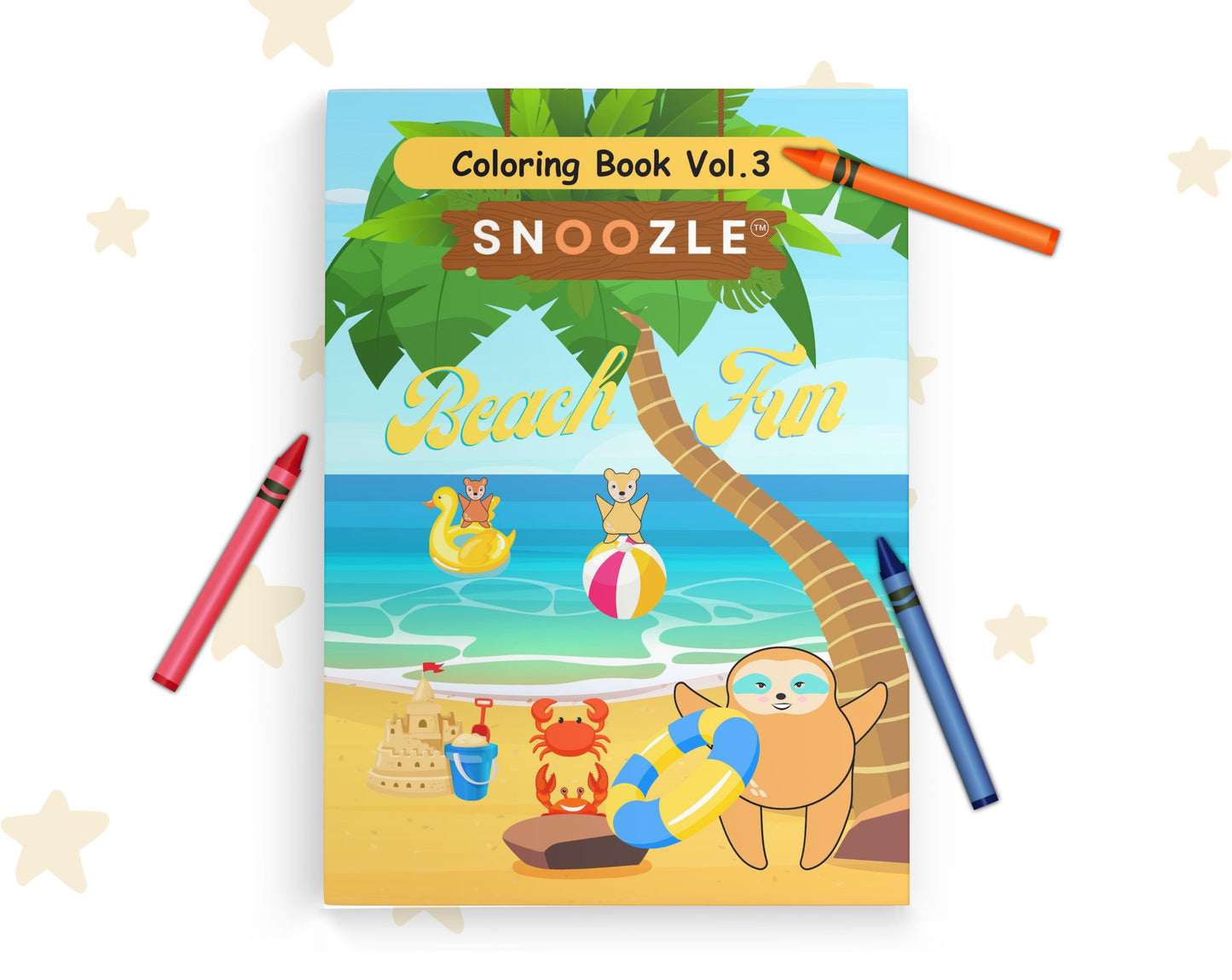 Snoozle Beach Fun Coloring Book