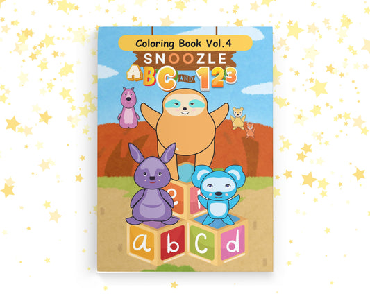 Snoozle ABC & 123 Coloring Book