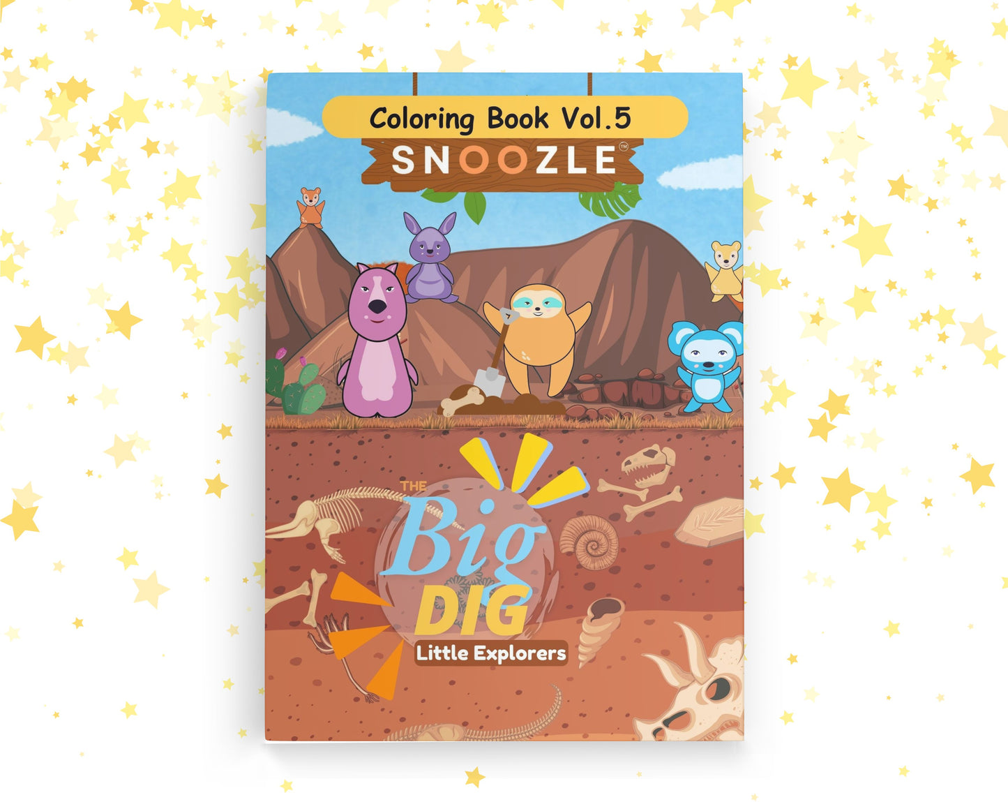 Snoozle Big Dig Coloring Book - Little Explorers