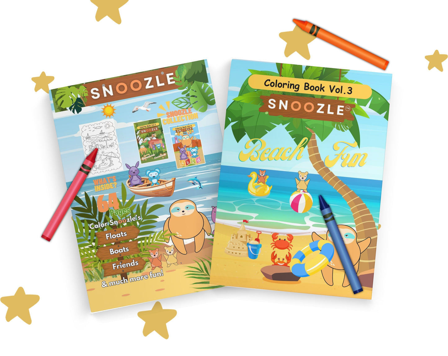 Snoozle Beach Fun Coloring Book
