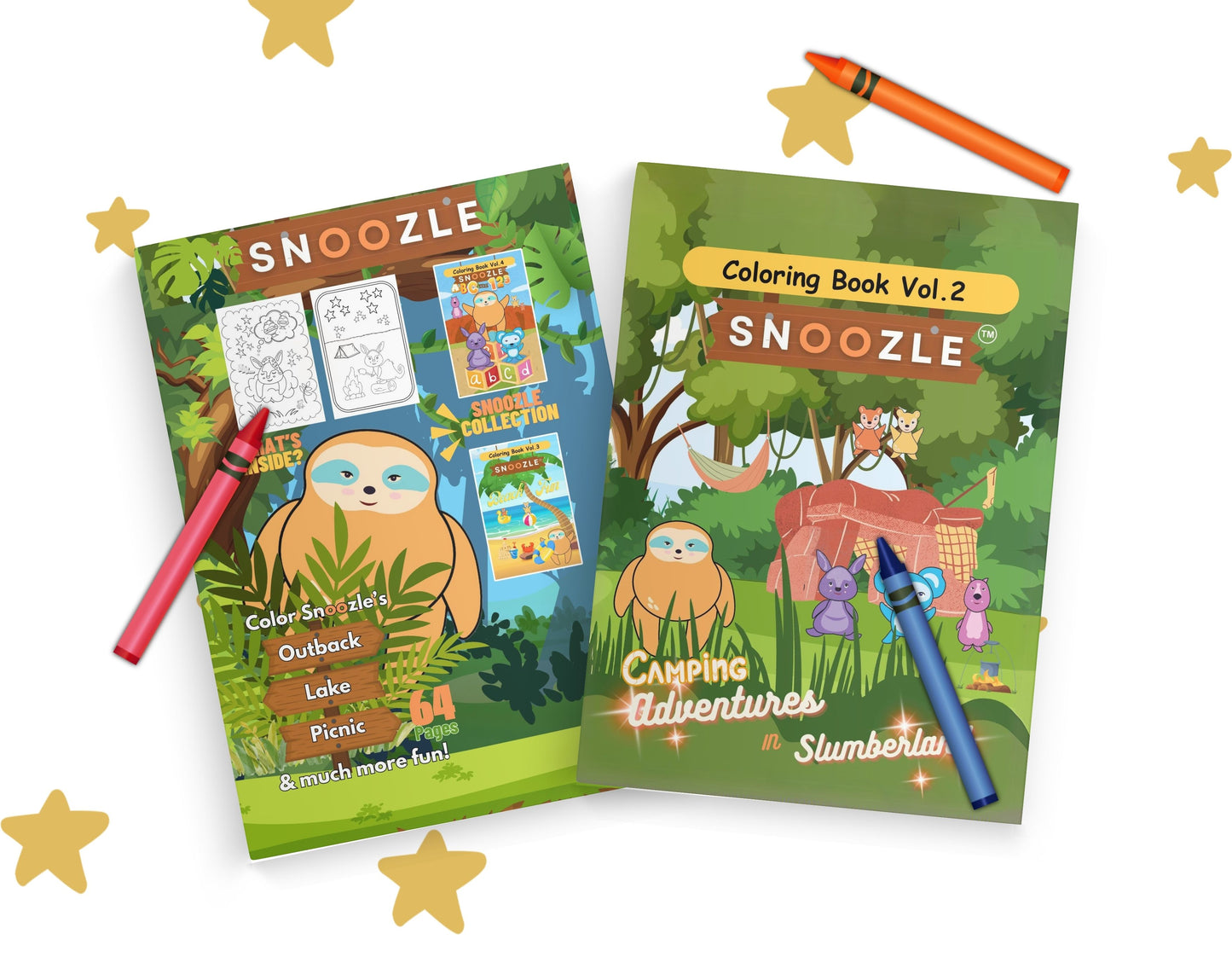 Snoozle Camping Adventures in Slumberland Coloring Book