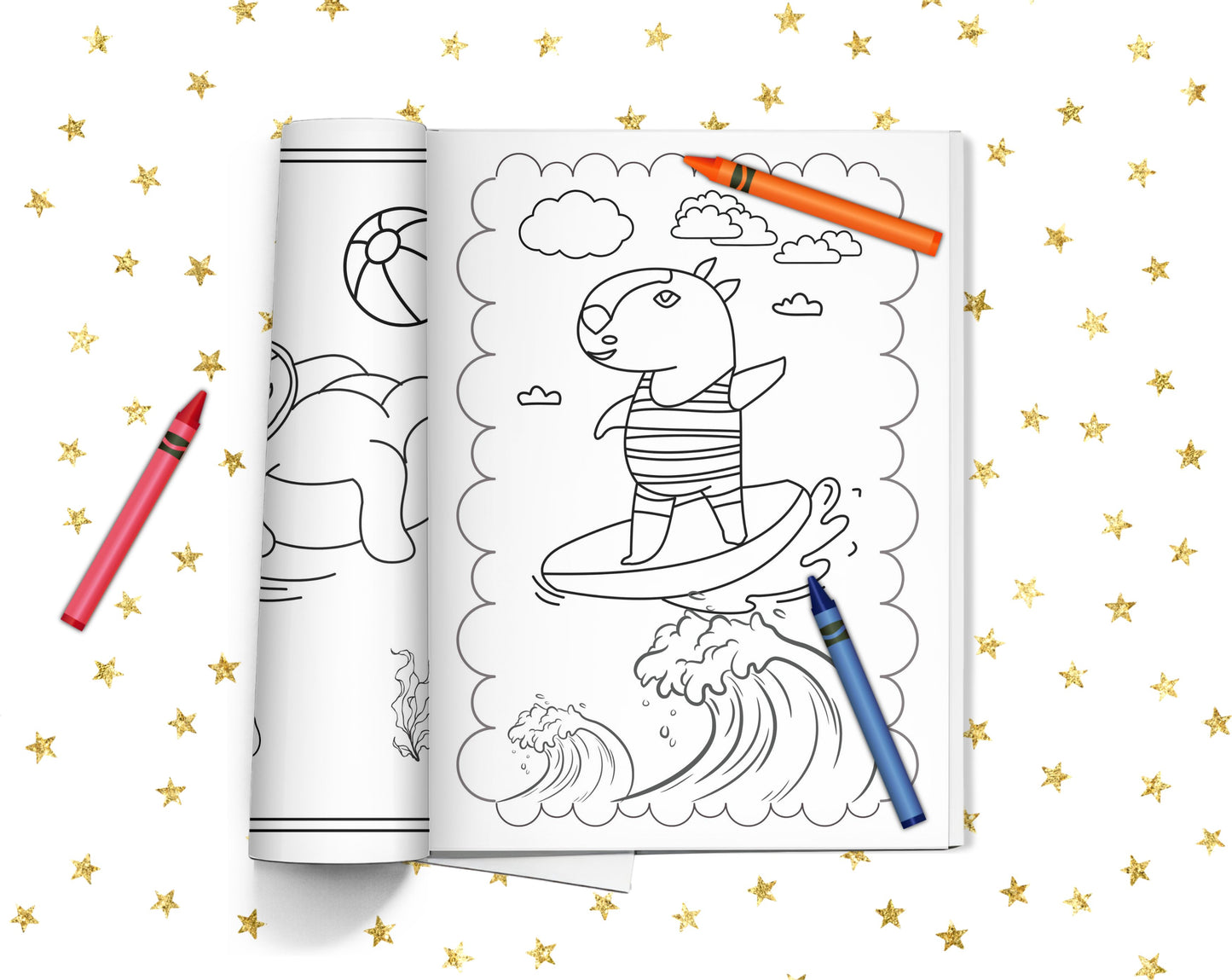 Snoozle Beach Fun Coloring Book